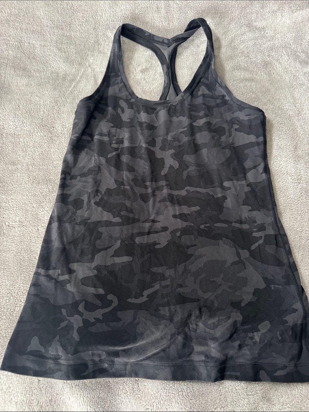 Lululemon Racerback Camo Tank Top - Black